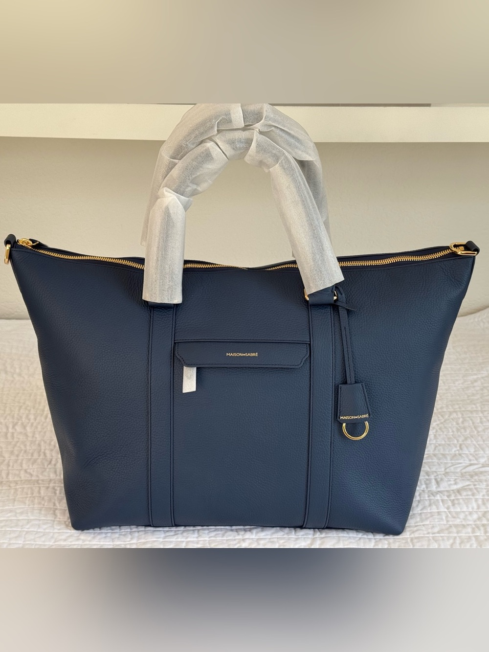 Maison de Sabre Large Leather Weekender Bag - Picture 2 of 9